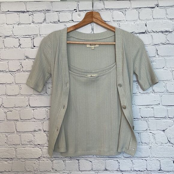 Madewell Pointelle Cardigan Twin Set - Picture 2 of 6